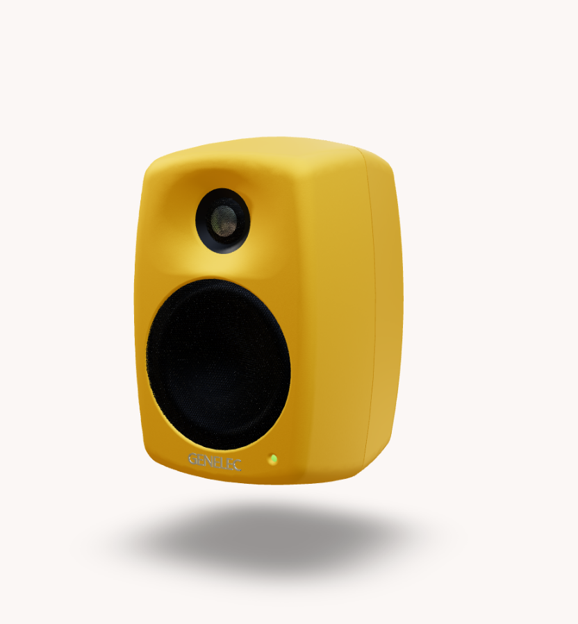 Głośnik ścienny Genelec Smart IP w kolorze żółty sygnałowy (RAL 1023)