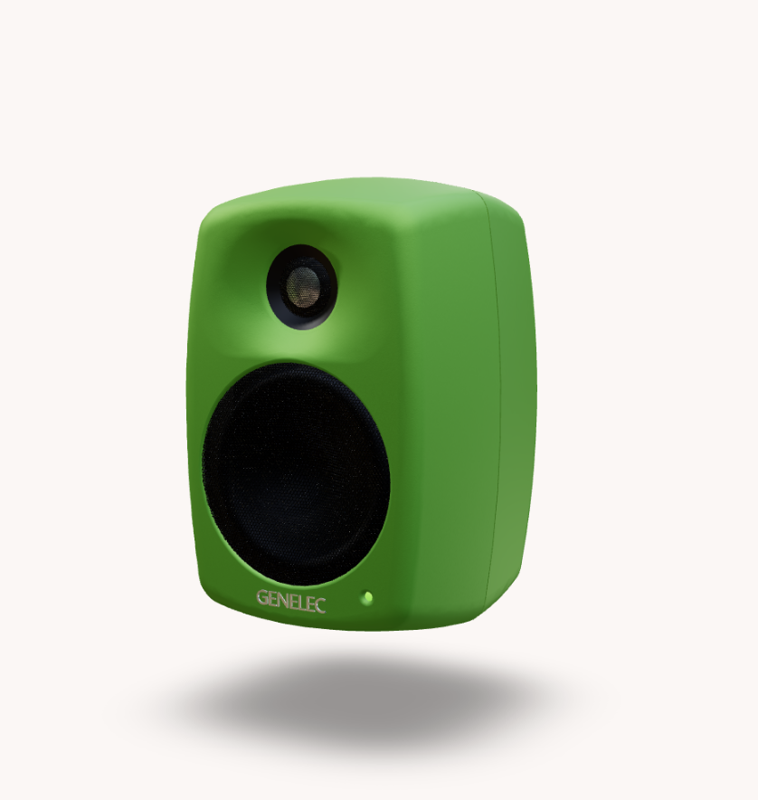 Głośnik ścienny Genelec Smart IP w kolorze zieleń żółtawa (RAL 6018)
